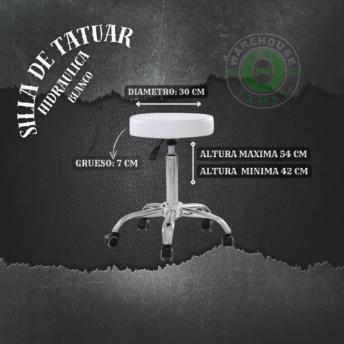 Silla Hidráulica Blanca