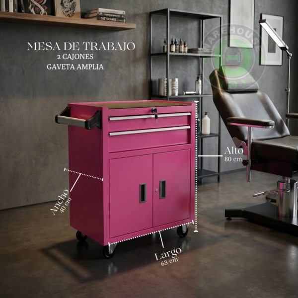 Mesa de trabajo Gaveta (Pink)